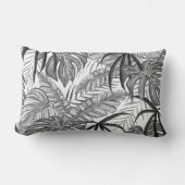 Palm Feuille Lumbar Coussin extérieur 13" x 21" (Recto)