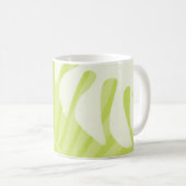 Palm Feuille Trio Lime Green Coffee Mug (Devant droit)
