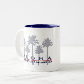 Palm Flag USA Mug (Devant gauche)