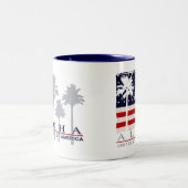 Palm Flag USA Mug (Centre)