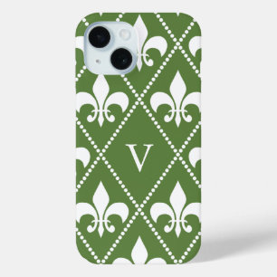 Palm Fleur de Lis met monogram