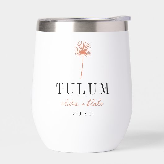 Palm Frond Destination Mariage Faveur (Gauche)