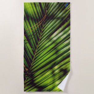 Palm Frond, Pine Needles en Shadows Beach Towel Strandlaken
