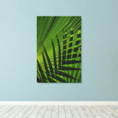 Palm Frond Print op Canvas (Insitu (Houten vloer))