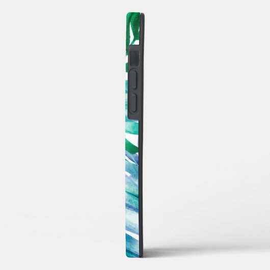 Palm Frond Tropical Pattern Persoonlijke naam Case-Mate iPhone Case (Achterkant / Links)