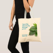Palm Fronds Tropical Wedding Welcome Tote Bag (Voorkant (product))