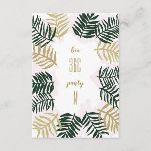 Palm Getaway Bachelorette Party Uitnodiging Invoeg Informatiekaartje