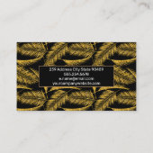 Palm Gouden Bladeren | Natuurlijk Visitekaartje (Achterkant)