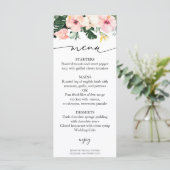 Palm Hibiscus Fête des mariées tropicale Carte men (Debout devant)