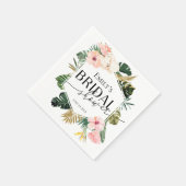 Palm Hibiscus Tropische Bruiloftssluiting Servette Servet (Hoek)