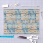 Palm in blue tissuepapier (Craft)