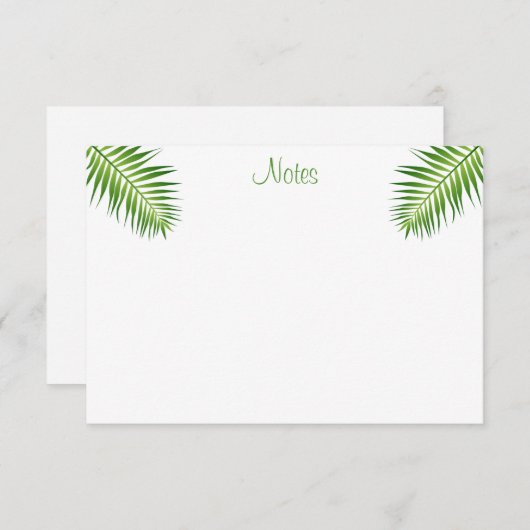 Palm laat kalligraferen script moderne Sjabloon (Voorkant / Achterkant)