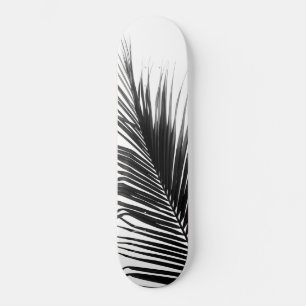 Palm Leaf Black & White Delving #1 #tropical #wall Skateboard