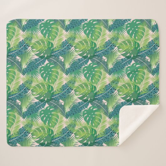 Palm Leaf couvertures Motif (Devant (Horizontal))