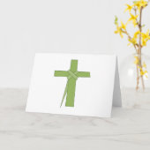Palm Leaf Cross Kaart (Gele Bloem)