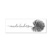 Palm Leaf Elegant Signature Aangepaste naam Zelfinktende Stempel (Design)