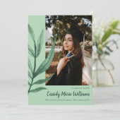 Palm Leaf Faire-part de Plante vert (Debout devant)