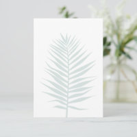 Palm Leaf Flat Kaart Dank u wel