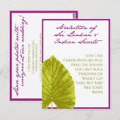 Palm Leaf Gift Bag Briefkaart (Voorkant / Achterkant)