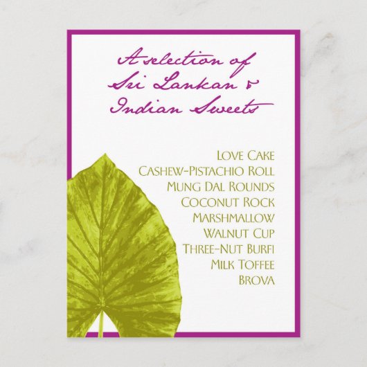 Palm Leaf Gift Bag Briefkaart (Voorkant)