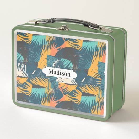 Palm Leaf Pattern, aangepaste lunchboxen (Voorkant)