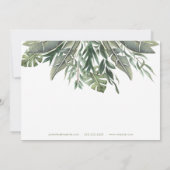 Palm Leaf Personalized Realty Agent Stationery Notitiekaartje (Achterkant)