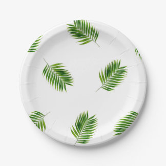 Palm Leaf Print Tropical Paper-Borden Papieren Bordje