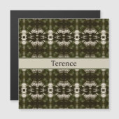 Palm Leaf Shadow Army Green, aanpasbaar (Voorkant / Achterkant)