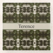 Palm Leaf Shadow Army Green, aanpasbaar