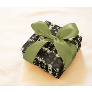 Palm Leaf Shadow Pattern in Army Green Cadeaupapier