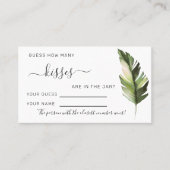 Palm Leaf Tropic Combien De Baisers Douche Carte D (Devant)