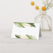 Palm Leaf Tropische Bloemen Bruiloft (Achterkant)