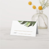 Palm Leaf Tropische Bloemen Bruiloft (Voorkant)