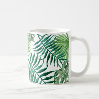 palm leafs mug aquarell tumbls