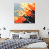 Palm Leaves – Abstract Tropical Motion Canvas Afdruk (Insitu (Slaapkamer))