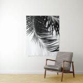 Palm Leaves Black & White Vibes #1 #tropical Wandkleed (In situ)