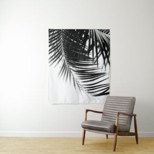 Palm Leaves Black & White Vibes #1 #tropical Wandkleed