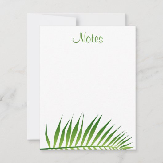 Palm Leaves bloemenhandgeschreven script Sjabloon (Voorkant)