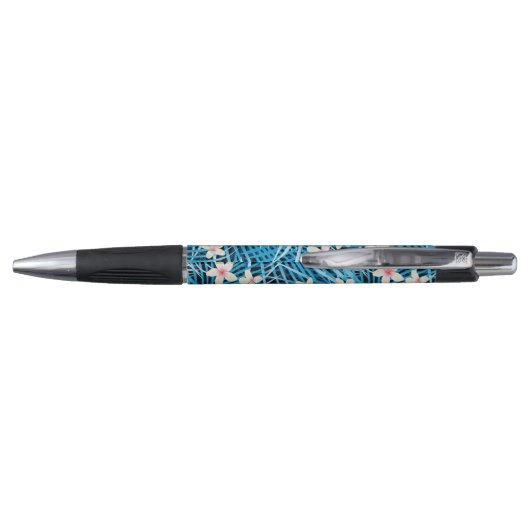 Palm Leaves Blue Pattern Pen (Achterkant)