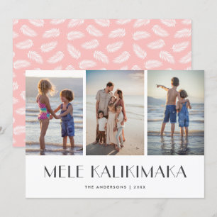 Palm Leaves Mele Kalikimaka serie Kerstmis Feestdagenkaart
