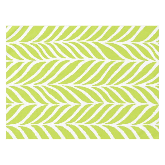 Palm Leaves Patroon Chartreuse Groen Tafelkleed (Voorkant (Horizontaal))