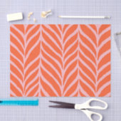 Palm Leaves Pattern Sinaasappel en Roze Tissuepapier (Craft)