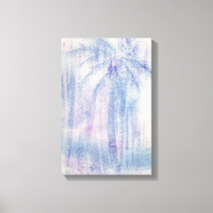 Palm Marine Waterverf Abstract Canvas Afdruk
