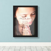 Palm of His Hands GEDICHT CANVAS PRINT (Insitu (Houten vloer))