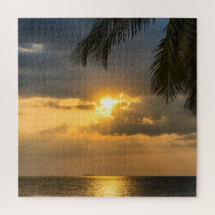 Palm op sunset legpuzzel
