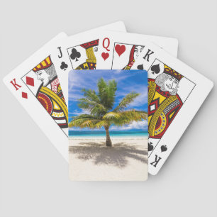 Palm op White Sand Beach Pokerkaarten
