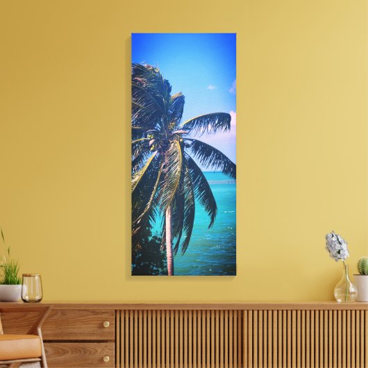 Palm over de sleutels canvas afdruk (Insitu (Woonkamer))