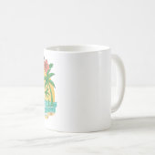 Palm Paradise Tropical Beach Mug (Devant droit)