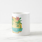 Palm Paradise Tropical Beach Mug (Centre)