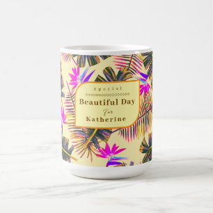 Palm Paradise Yellow Koffiemok